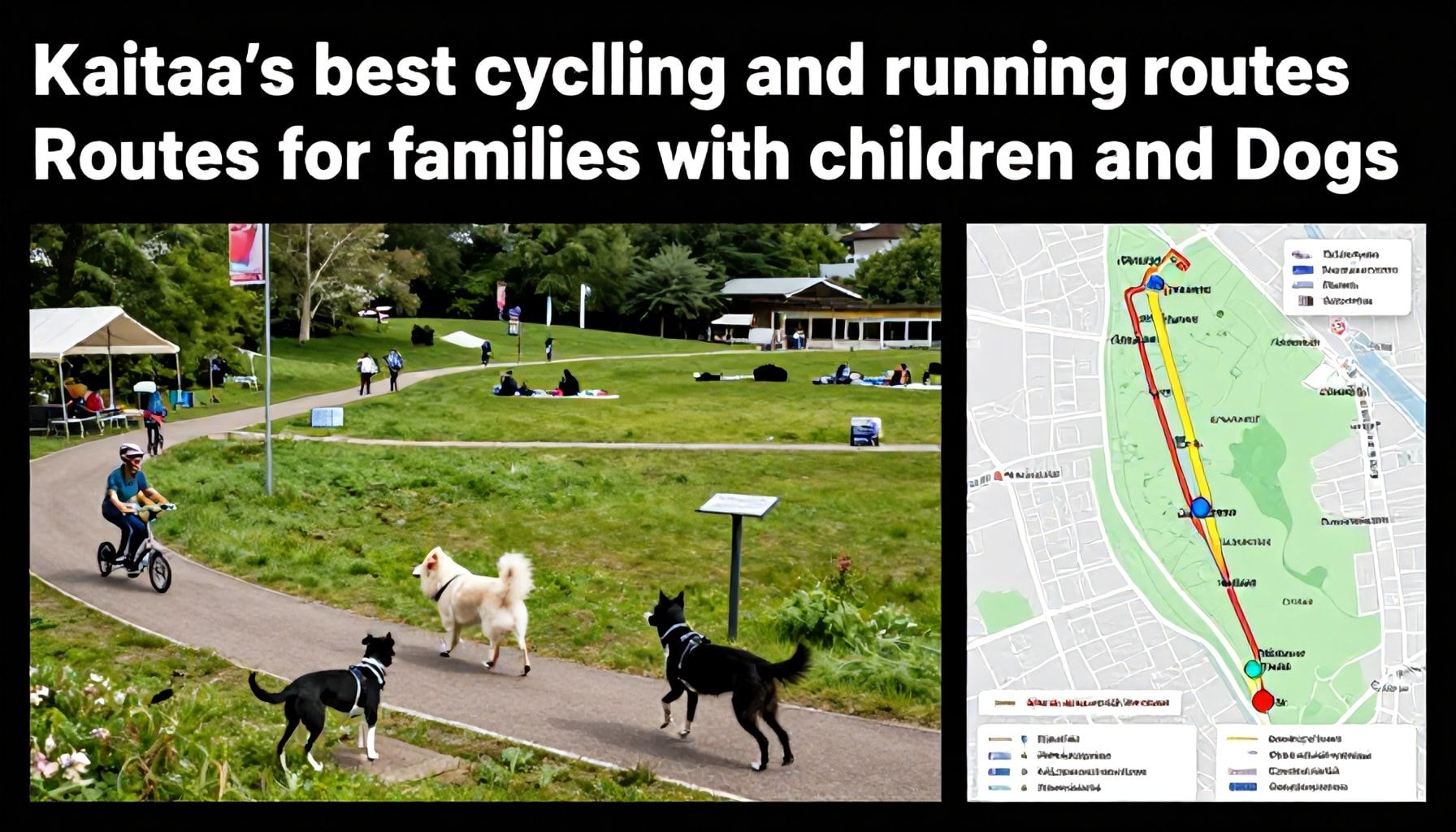 Parhaat pyöräily- ja juoksureitit Kaitaalla lasten ja koirien kanssa – paikallisten testatut suosikit