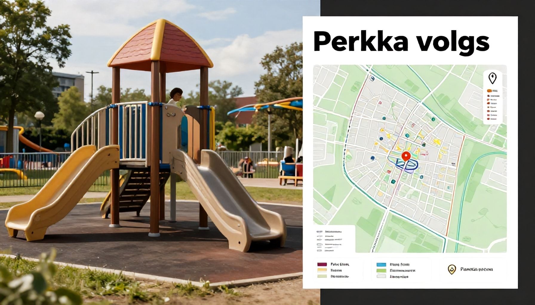 Perkkaan suosituimmat leikkipuistot ja niiden tarkat sijainnit kartalla