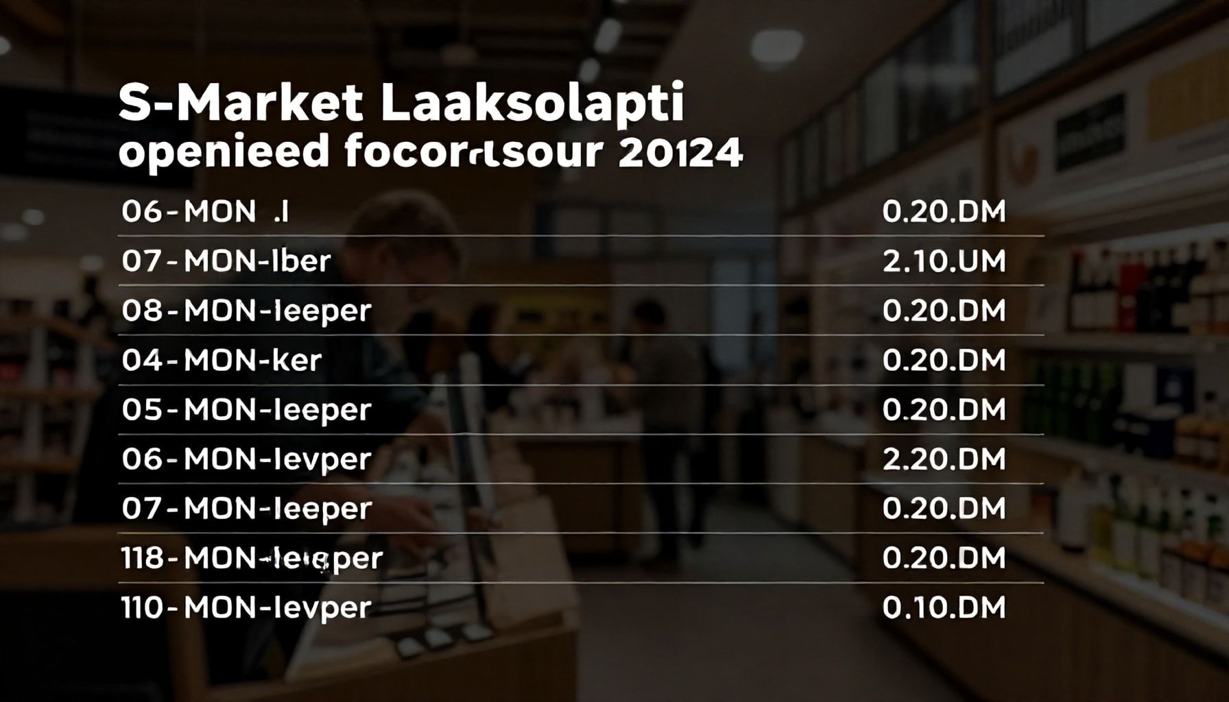 S-Market Laaksolahden tarkat aukiolot arkisin, viikonloppuisin ja pyhin – vuodelle 2024 vahvistettu aikataulu