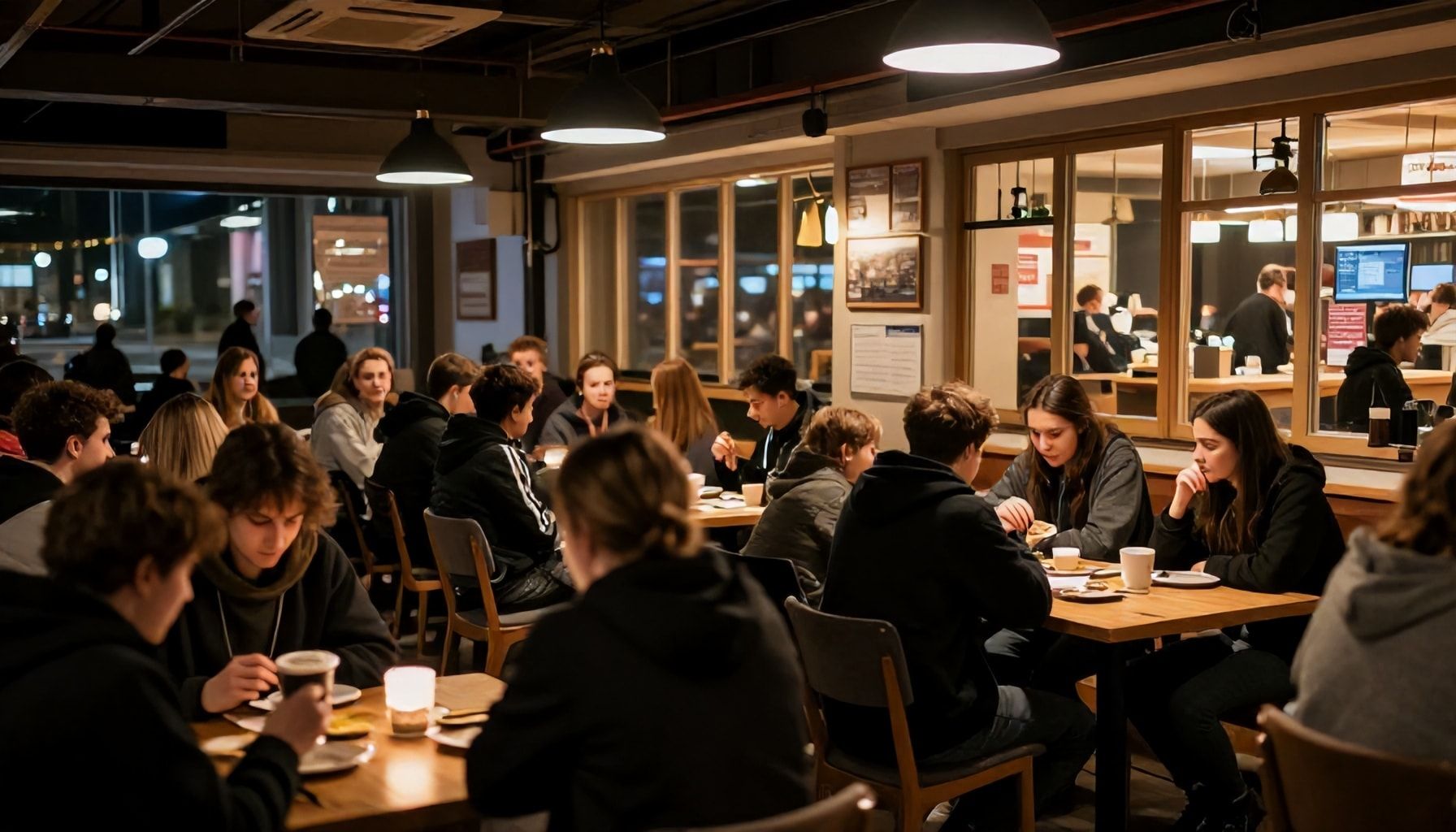 Totuus Leppävaaran ainoasta yömyöhään auki olevasta kahvilasta – ja miksi se on aina täynnä opiskelijoita