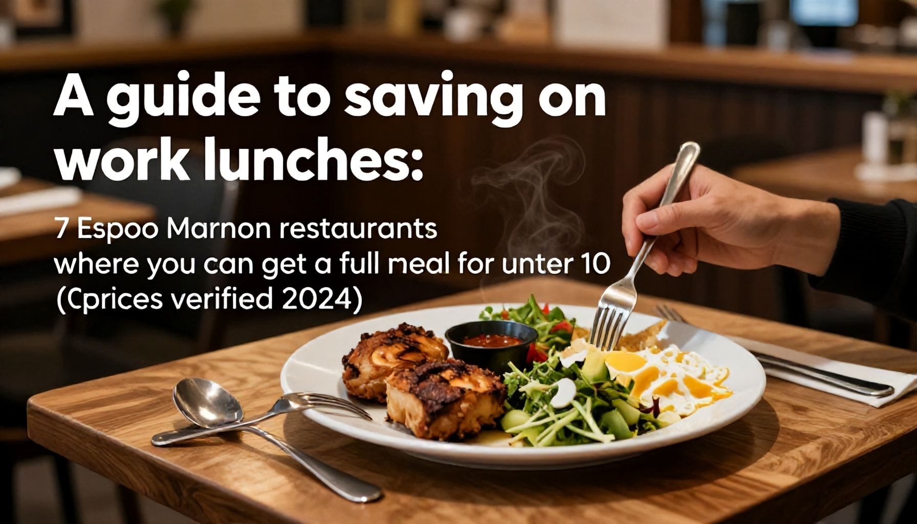 Työpaikalounaan säästöopas: 7 Espoonkartanon ravintolaa, joissa saat täyden aterian alle kympin (hinnat tarkistettu 2024)