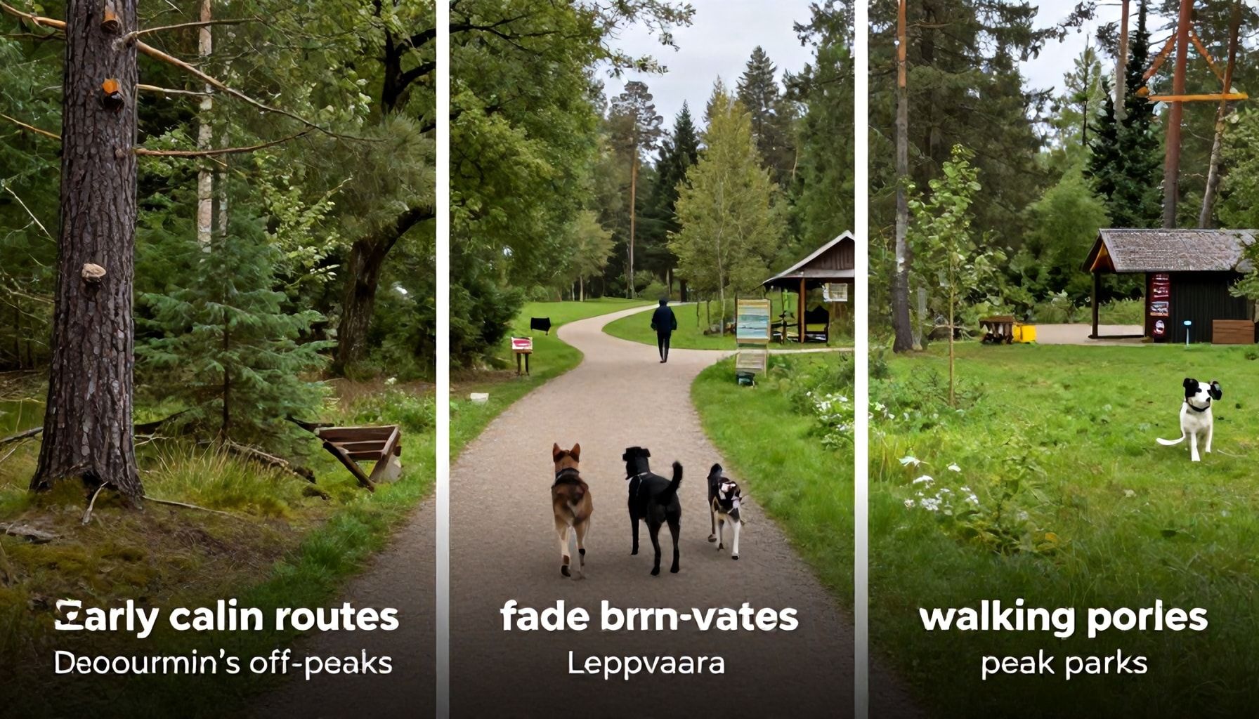 Vältä ruuhkia: 3 parasta aamuvaraista ulkoilureittiä Leppävaaran koirapuistoista