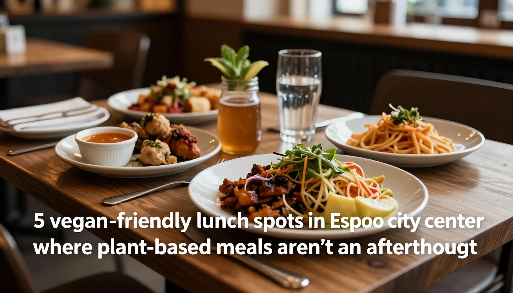 Vegaanin opas Espoon keskuksen lounasravintoloihin – 5 paikkaa, joissa kasvisruoka ei ole lisäruokana