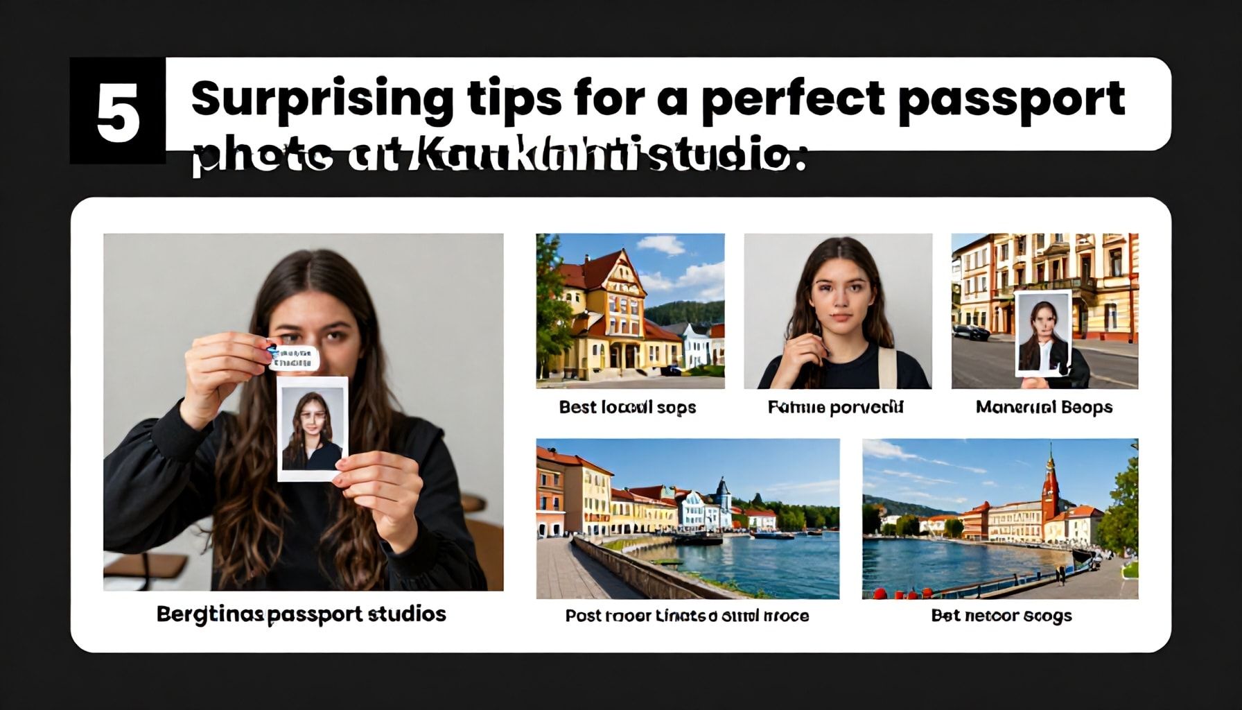 5 yllättävää vinkkiä onnistuneeseen passikuvaan Kauklahtelaisissa kuvauspaikoissa (ei, et tarvitse meikkiä)