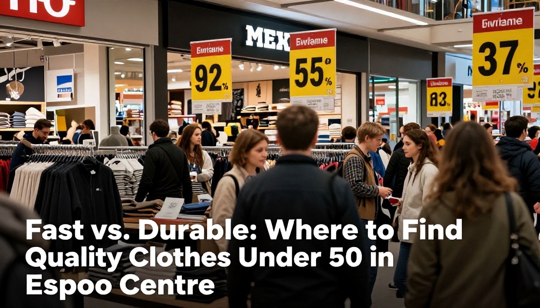 Halvat vs. kestävät: Missä Espoon keskuksessa saa laadukkaita vaatteita alle 50 eurolla