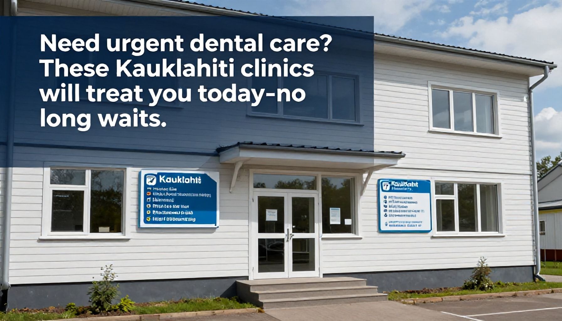 Hammashoidon kiireellinen tarve? Nämä Kauklahdin klinikat hoitavat sinut vielä tänään – ilman pitkiä jonoja