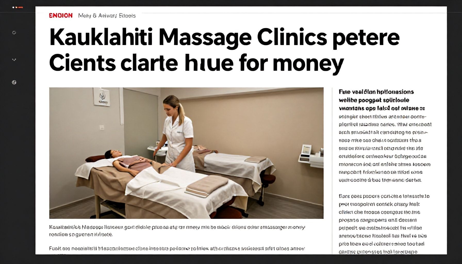 Kauklahden hierontaklinikoiden hinnat paljastettu: missä saat eniten vastinetta rahoillesi (eikä kallein ole aina paras)