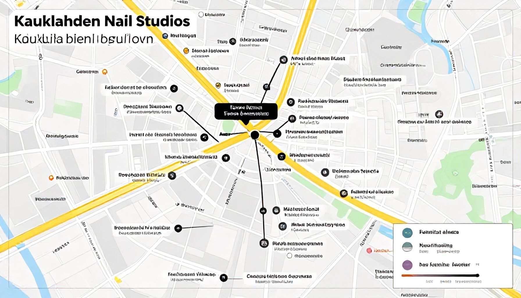 Kauklahden kynsistudioiden kartta: missä löytyvät parhaat arvostelut ja sijainnit