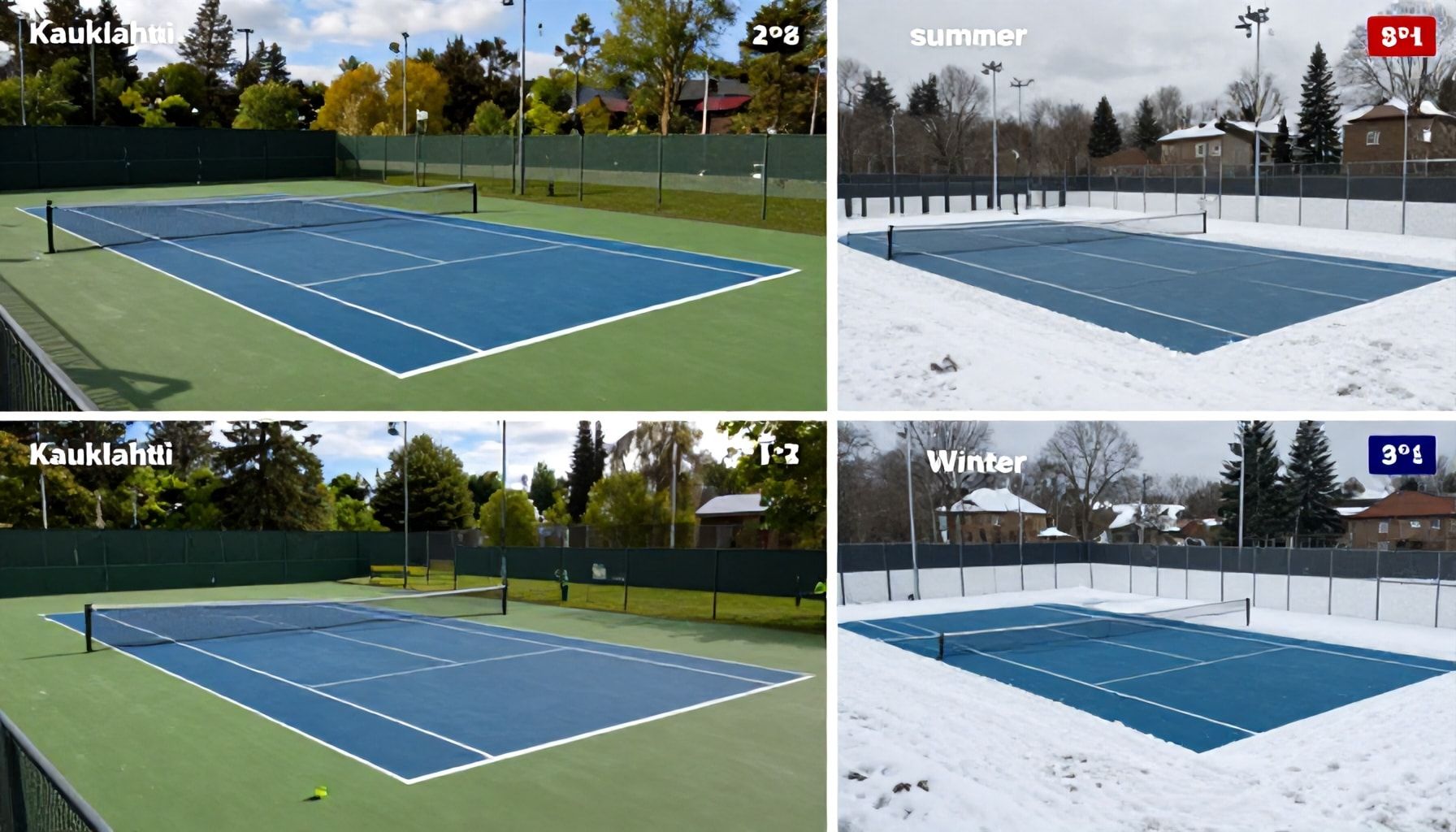 Kesä vs. talvi: Kuinka Kauklahti tarjoaa tenniksen ympärivuoden ja mitä se maksaa