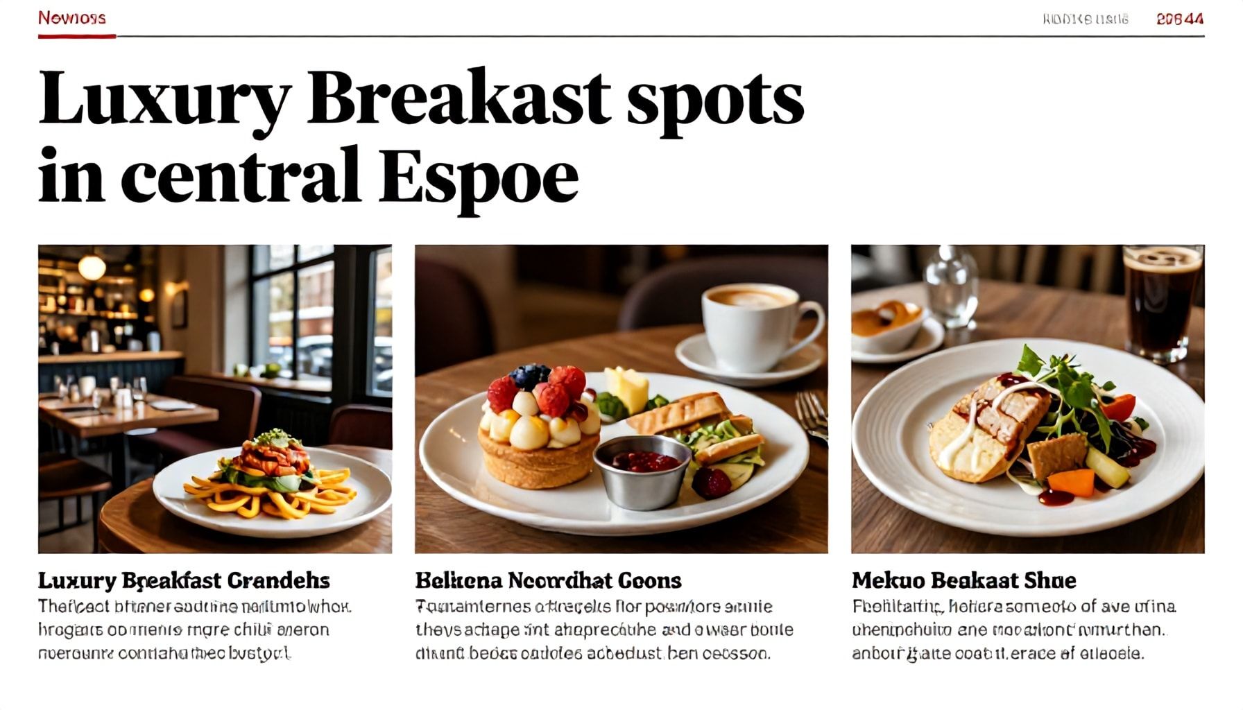 Luksusherätys keskustassa: 3 paikkaa, joissa aamiainen maksaa enemmän mutta maistuu joka sentti