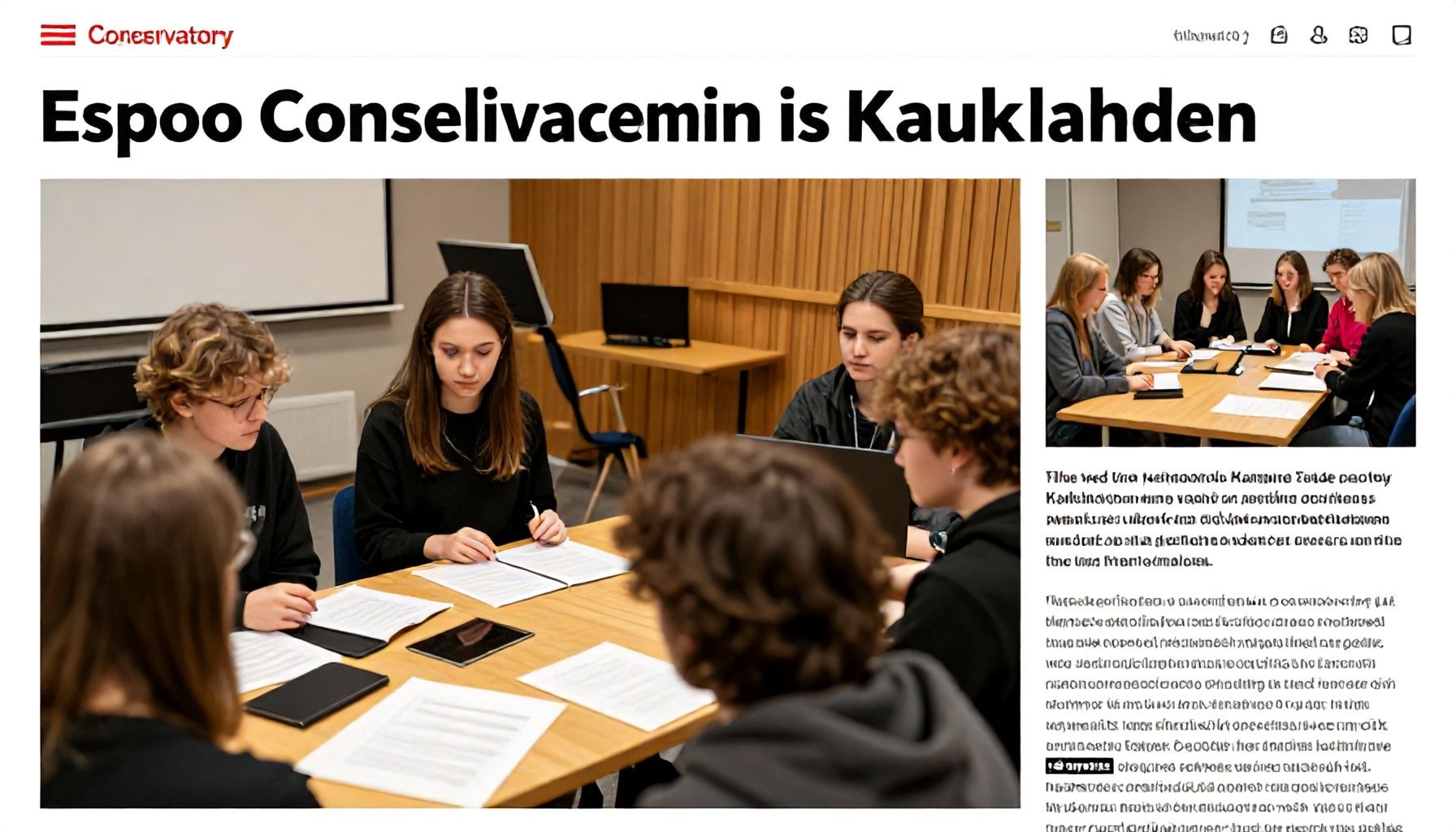 Miksi Espoon konservatorio vetää puoleensa ammattilaisuutta tavoittelevat – kokemuskertoja Kauklahtelaisilta oppilailta