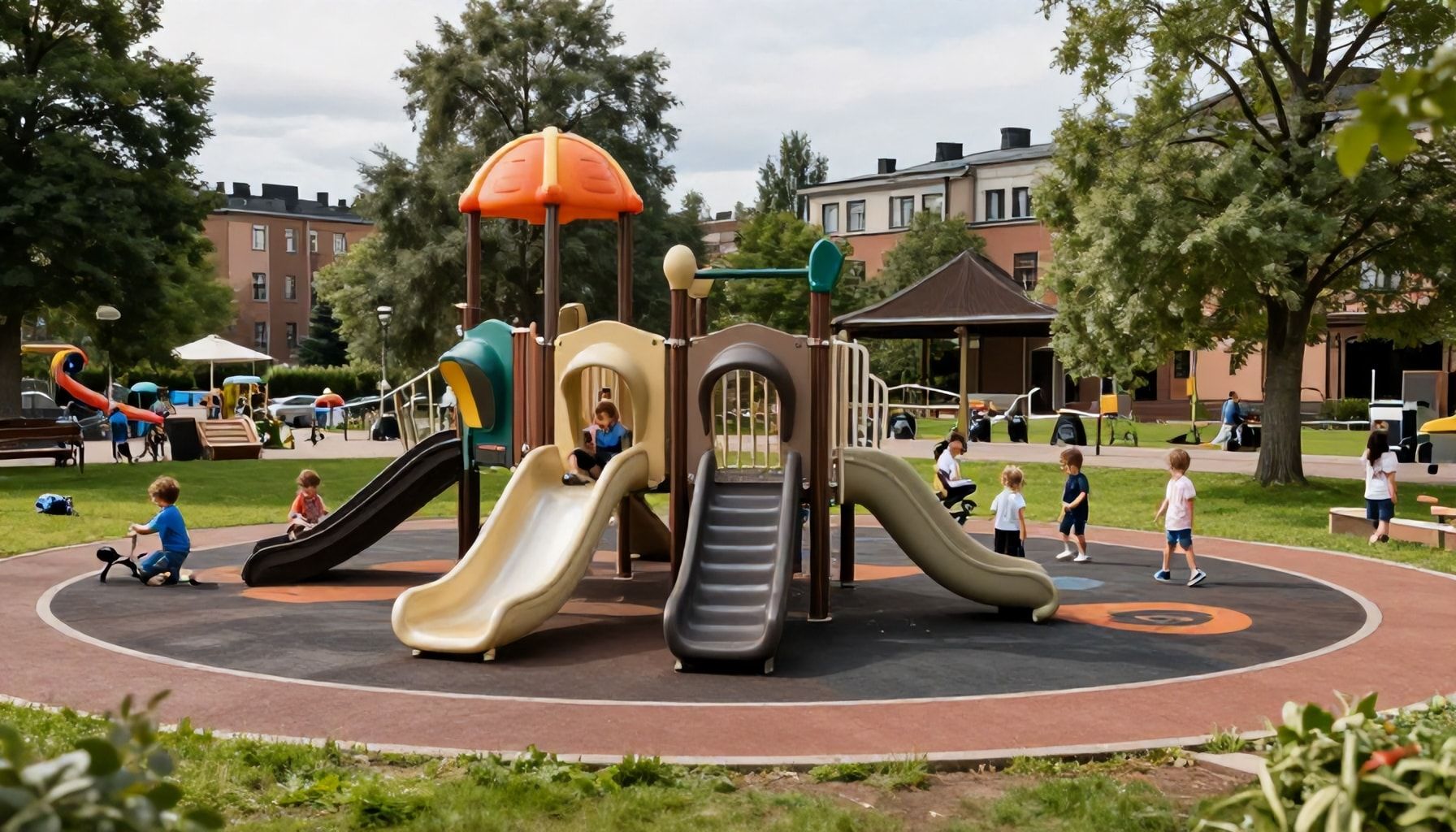 Miksi Tapiolan Sähkömiehenpuisto voittaa perinteiset leikkikentät – turvallisuudesta ja luovuudesta