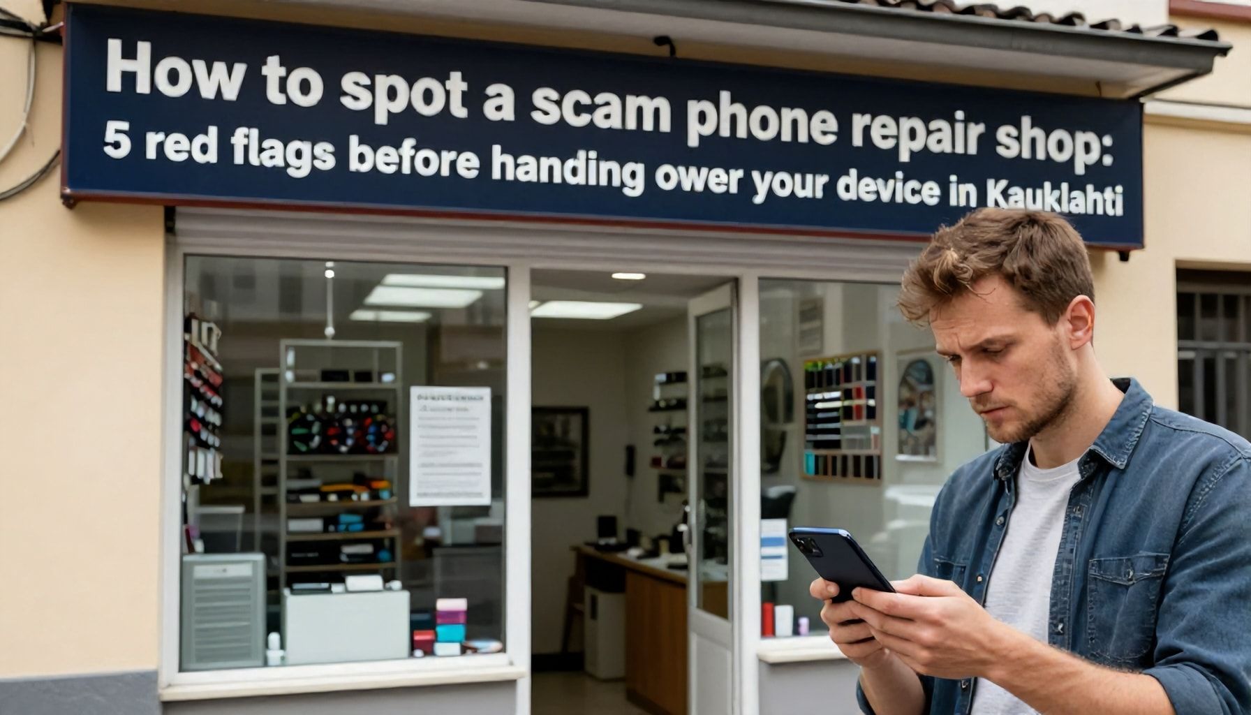 Näin tunnistat huijauskorjaamon: 5 varoitusmerkkiä ennen kuin luovutat puhelimesi Kauklahdessa