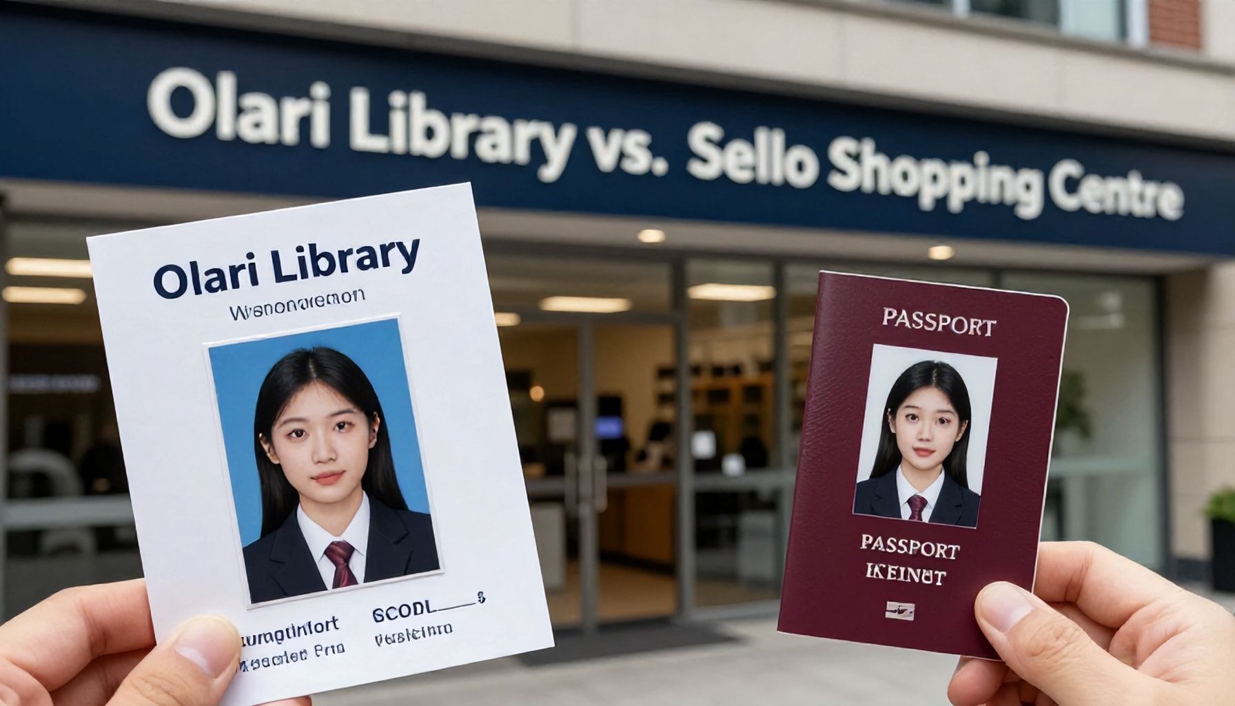 Olarin kirjasto vs. kauppakeskus Sello – missä passikuva tulee halvemmaksi ja nopeammin?*