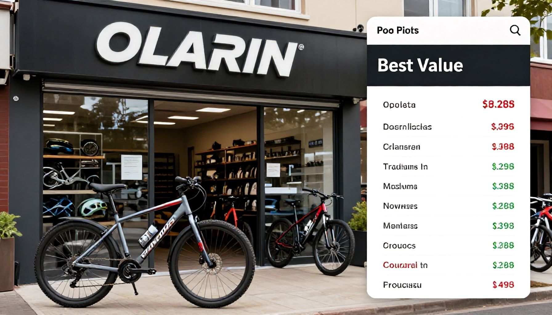 Olarin parhaat pyöränvuokrausliikkeet ja niiden hinnat vertailussa – mistä saa eniten vastinetta rahoilleen