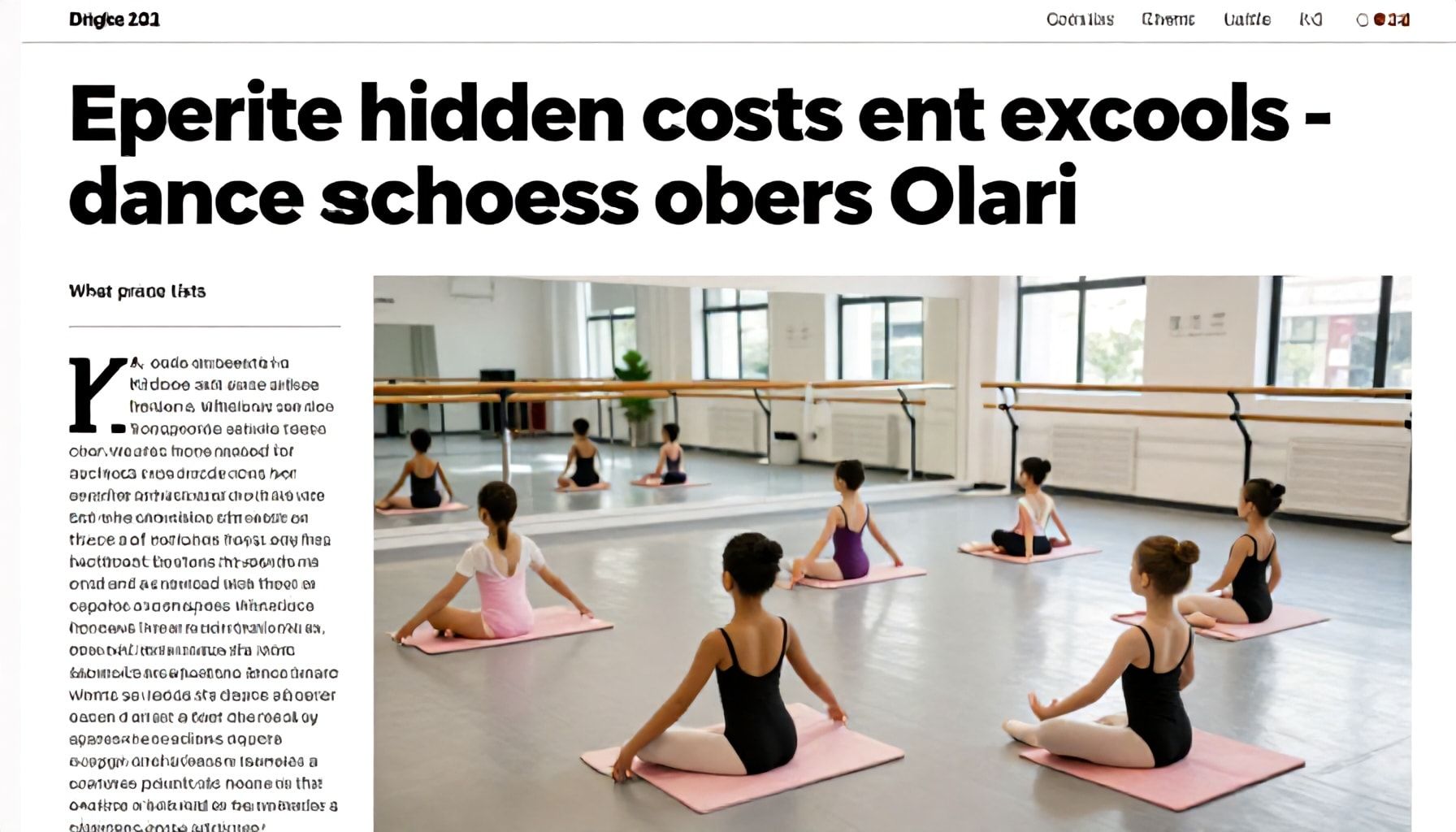 Tanssikoulujen piilotetut kustannukset Olari– mitä hinnasto ei kerro (ja miten säästää)