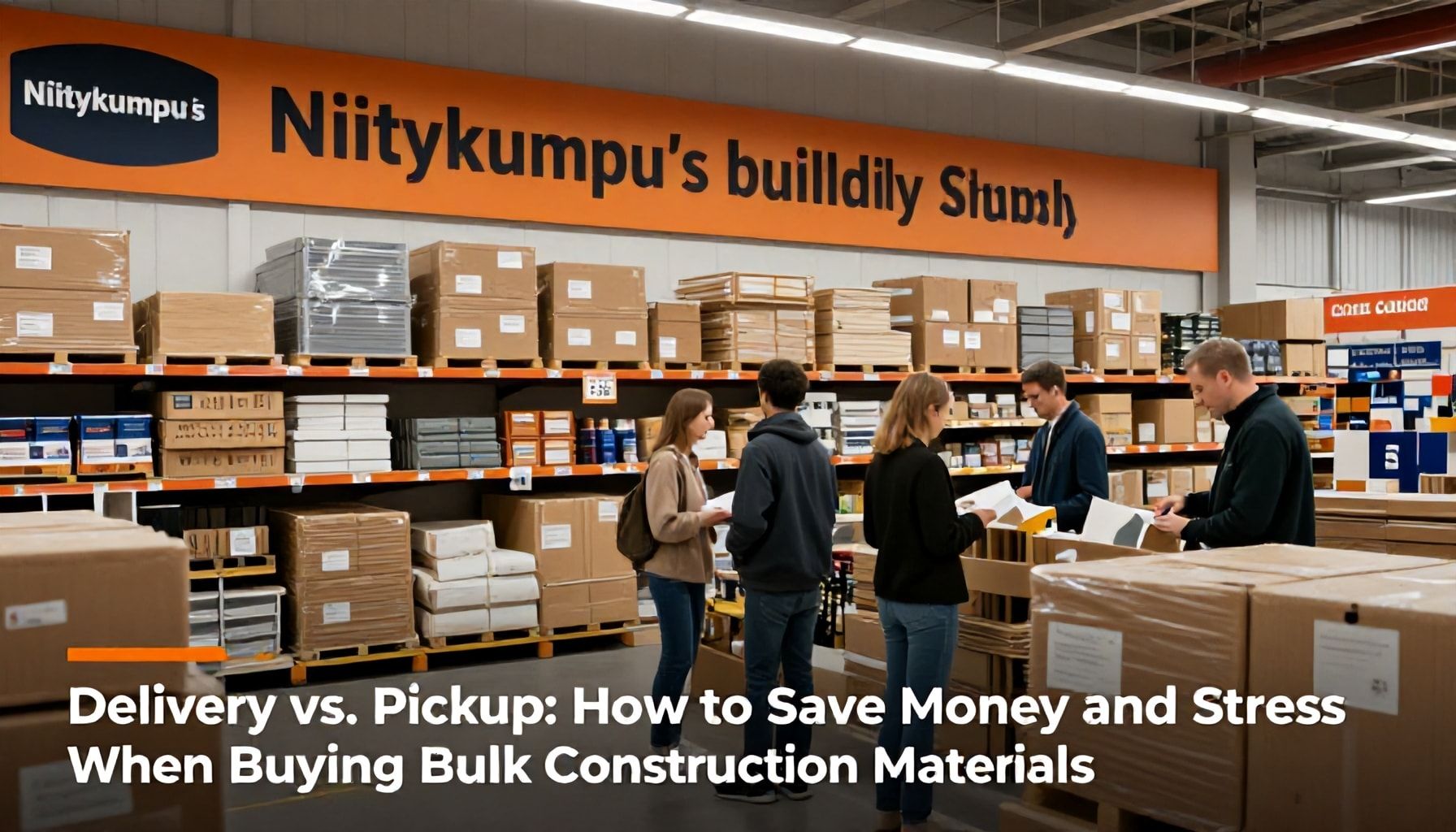 Tilaa vs. nouto: Kuinka säästää rahaa ja hermoja ostaessasi suuria erä rakennustarvikkeita*