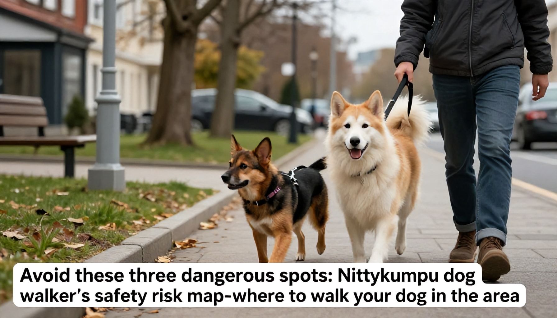 Vältä nämä kolme vaarallista paikkaa: Niittykummun koiraulkoiluttajan kartta turvallisuusriskeistä