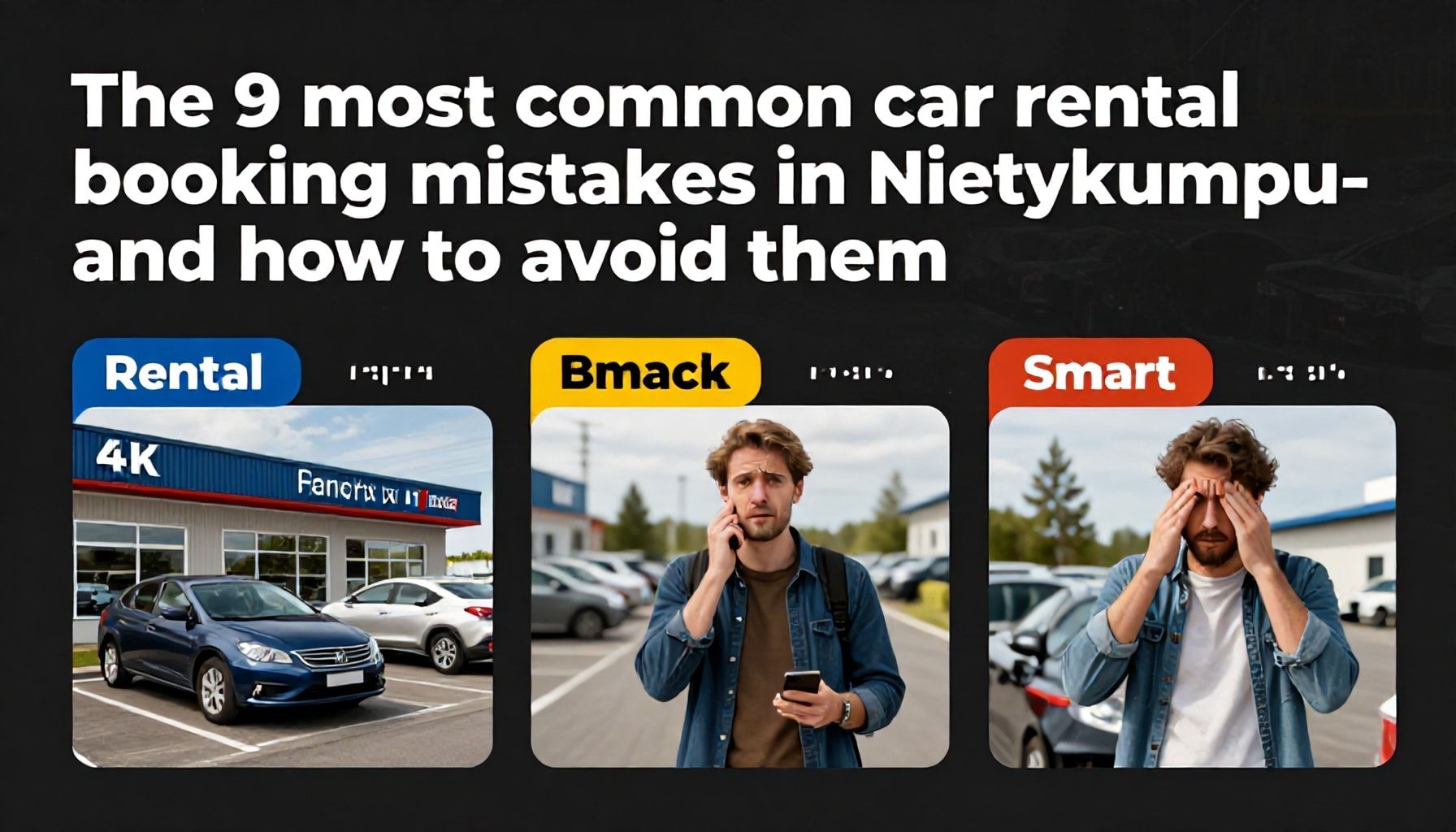 Vuokra-auton varausvirheet, joita 90 % tekee Niittykummussa – ja miten ne kiertää*